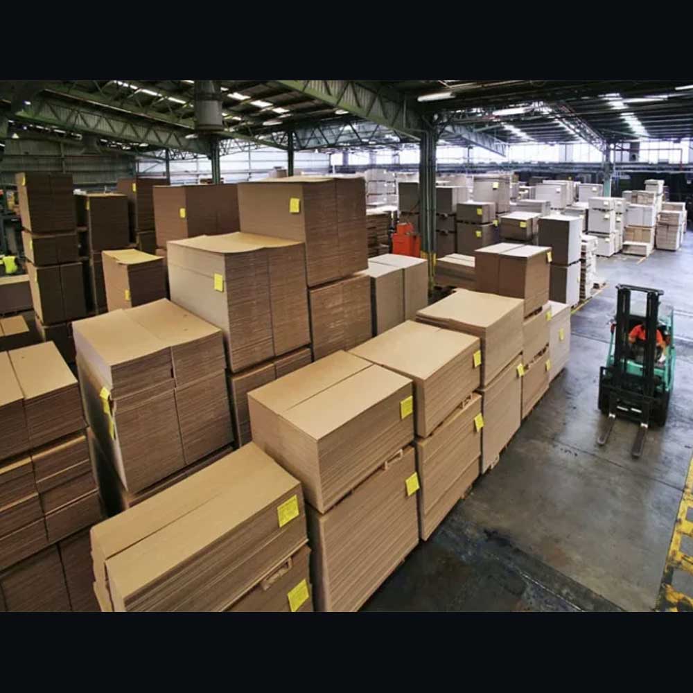 Manufacturer of cardboard used by shipping companies.